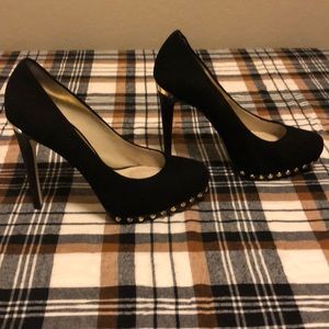 Michael Kors gold studded heels